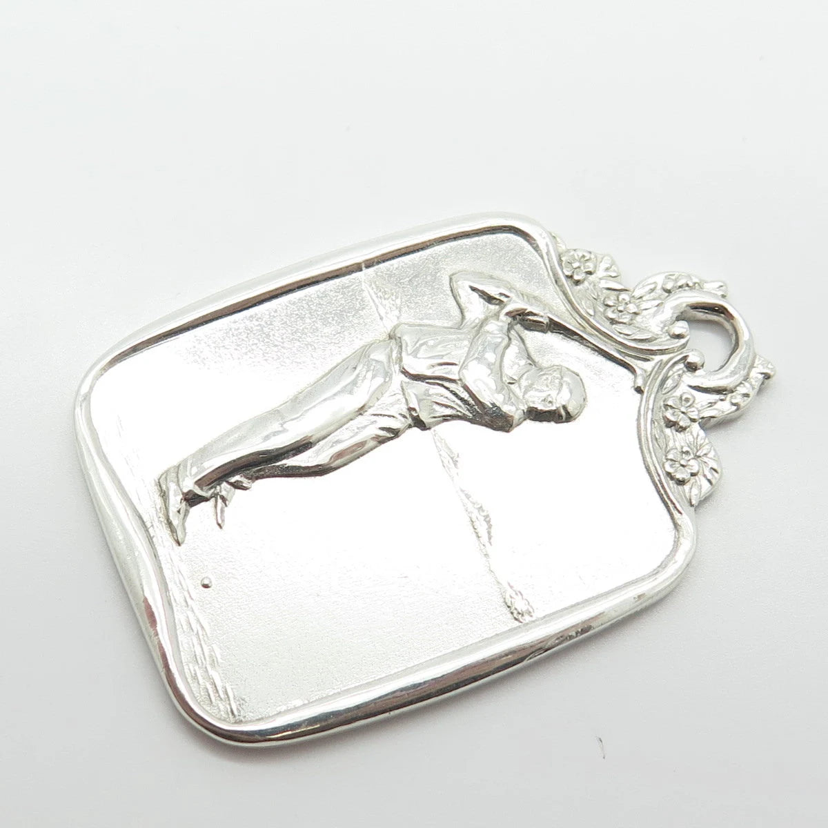 925 Sterling Silver Vintage Wendell & Co. Golfer Pendant