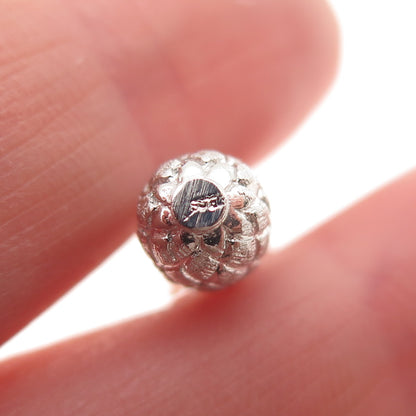 925 Sterling Silver Vintage Pineapple 3D Mini Charm Pendant