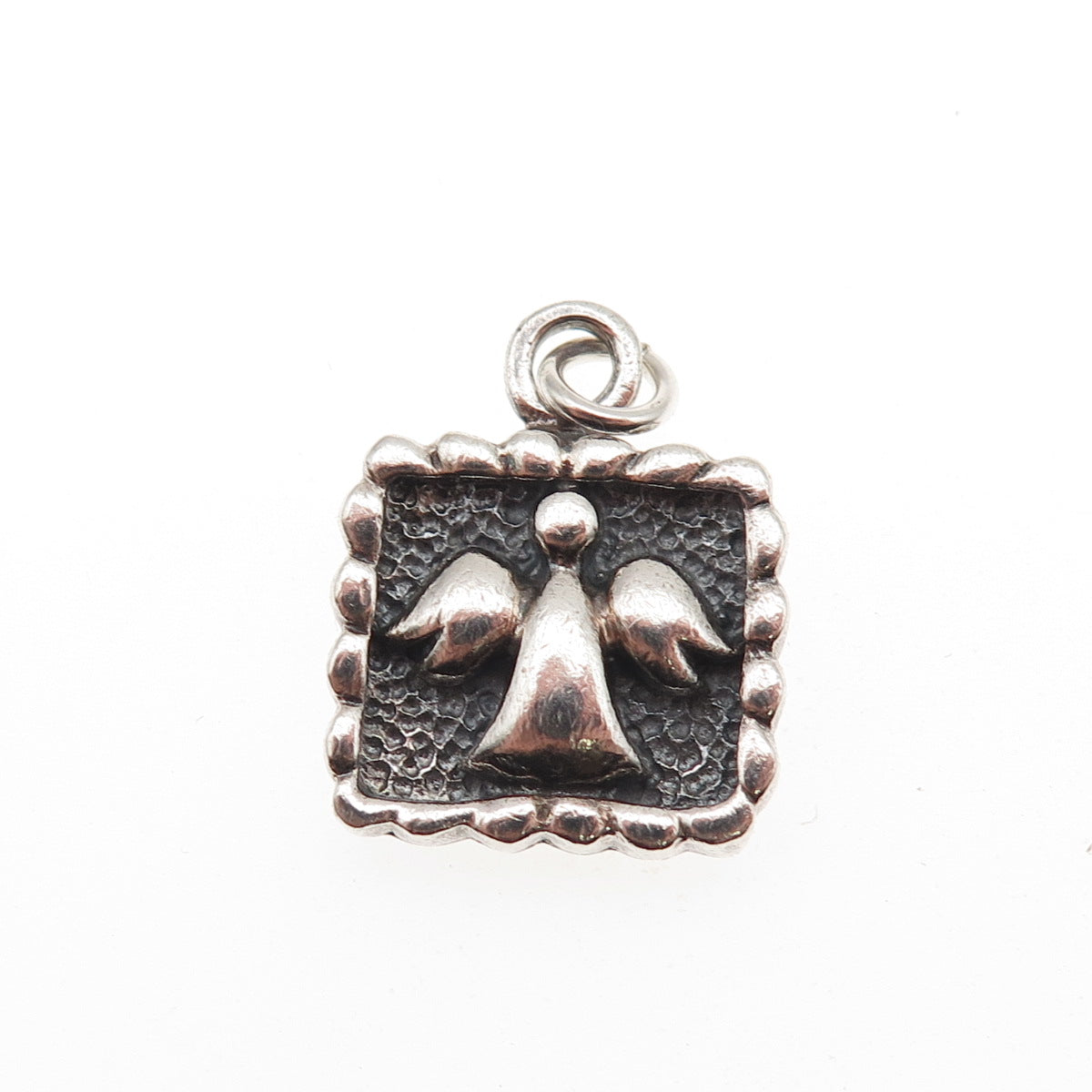 PB Paul Brackna 925 Sterling Silver Vintage Guardian Angle Mini Charm Pendant