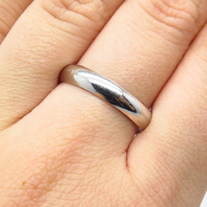 925 Sterling Silver Classic Band Ring Size 9.25