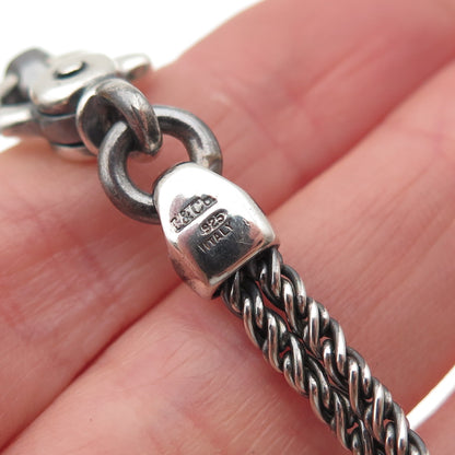 TIFFANY & CO. Sterling Silver Vintage Love Knot Double Rope Chain Necklace 18"