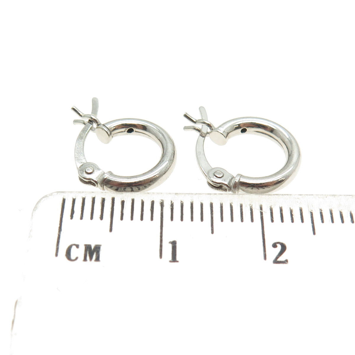 925 Sterling Silver Mini Tube Hoop Earrings