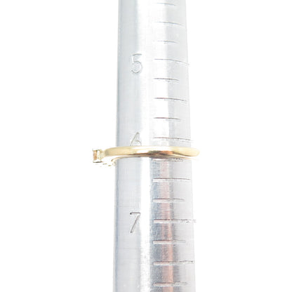 CHUCK CLEMENCY 925 Sterling Silver Gold Plated Real Yellow Topaz Ring Size 6.25