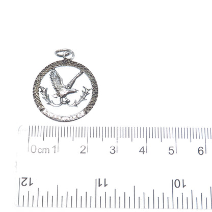 925 Sterling Vintage GMC Birmingham Gleneagles Golf Club Diamond-Cut Pendant