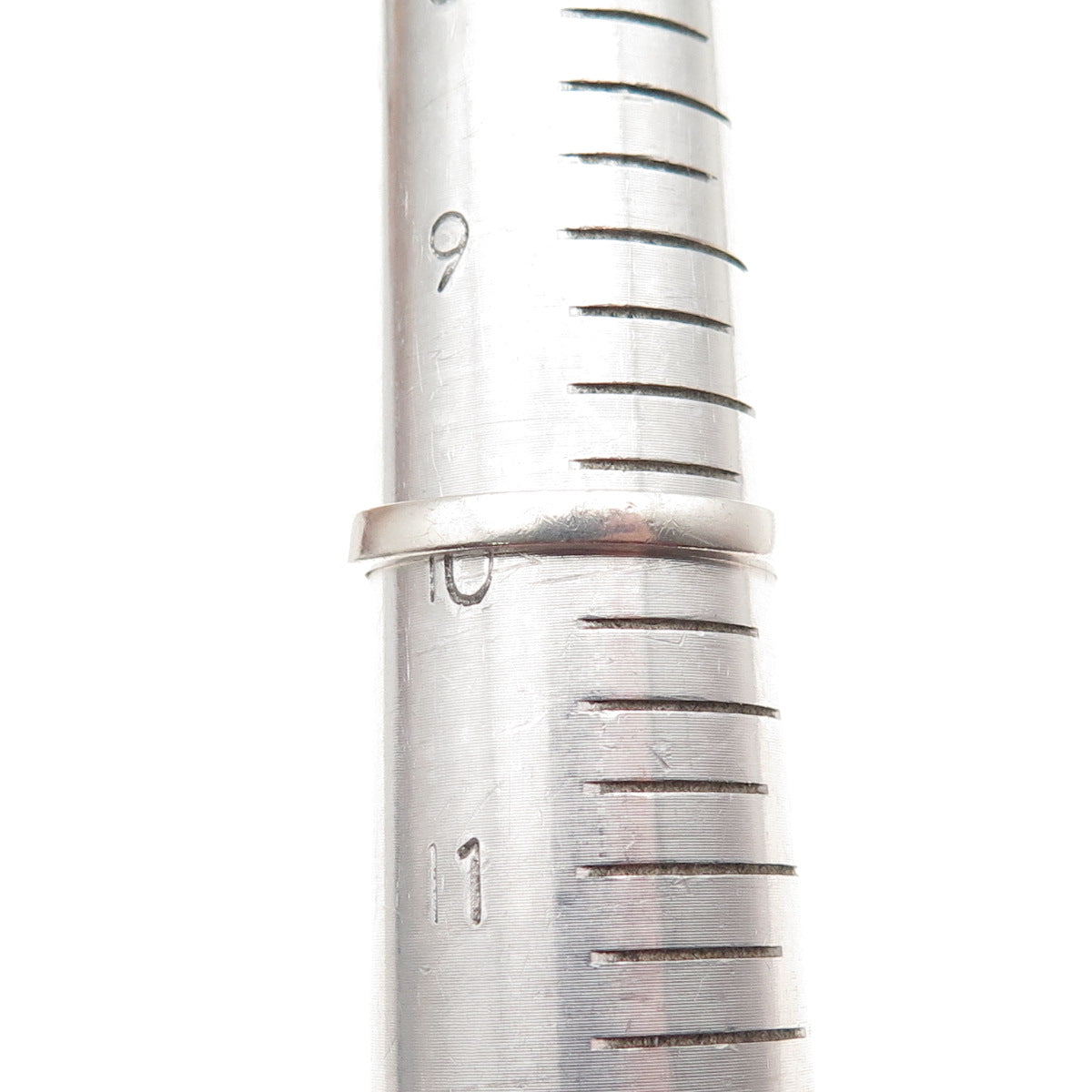 925 Sterling Silver Round-Cut C Z Stackable Ring Size 10