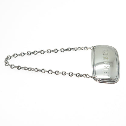 925 Sterling Silver Antique Art Deco Brandy Bottle Tag