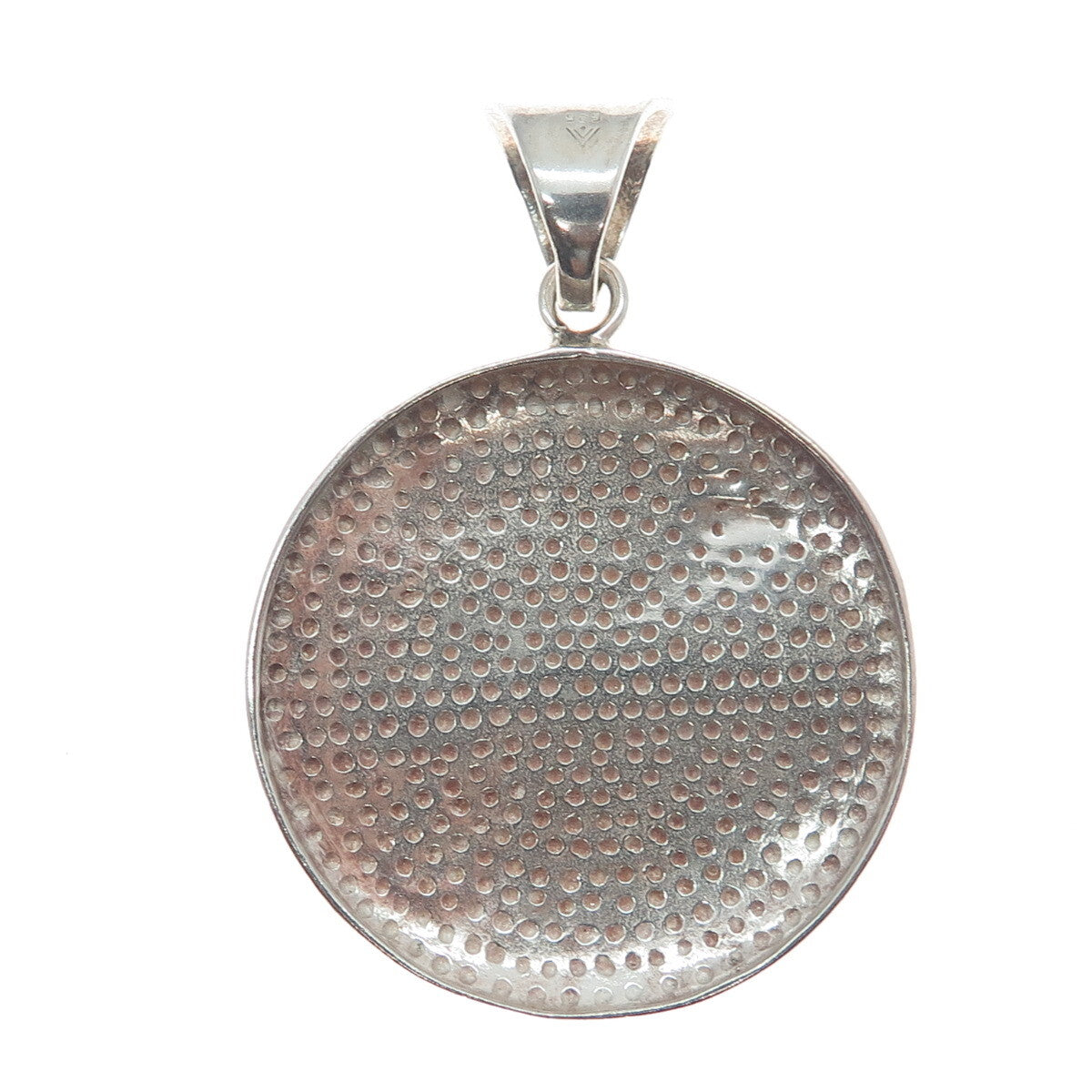 SILPADA 925 Sterling Silver Vintage Moon Round Disc Pendant