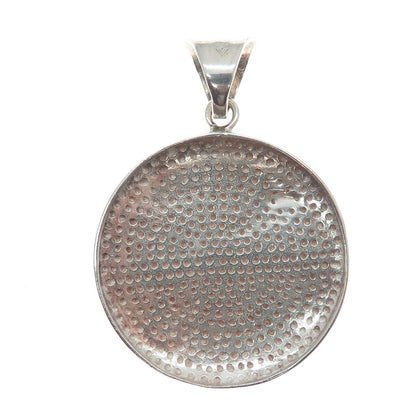 SILPADA 925 Sterling Silver Vintage Moon Round Disc Pendant