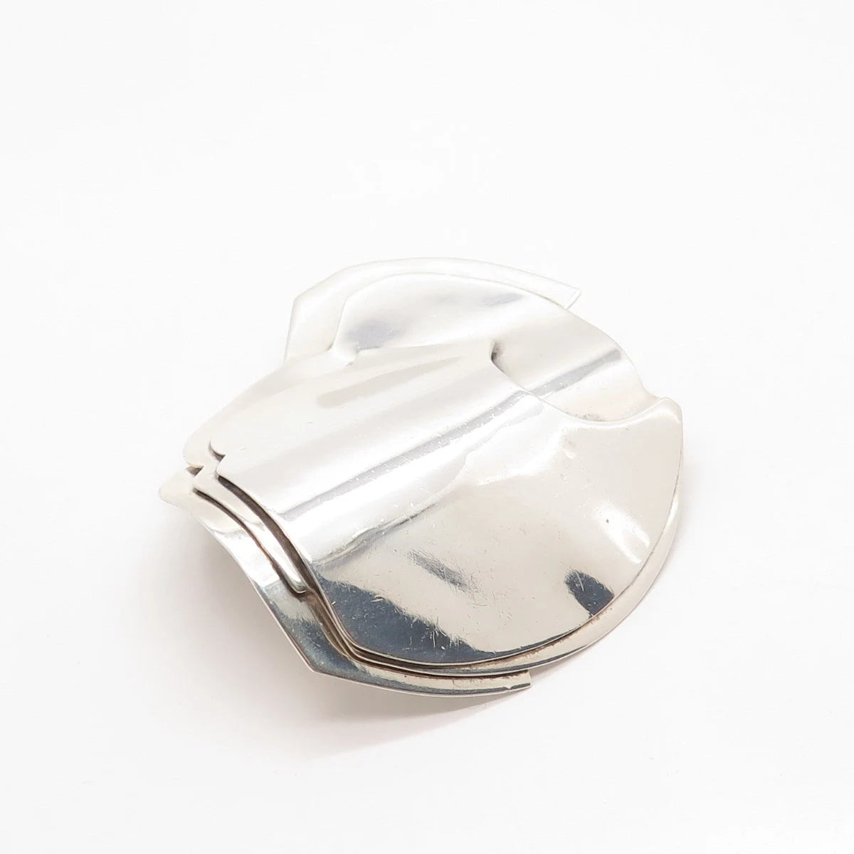 925 Sterling Silver Vintage Mexico John Rake Modernist Slide Pendant