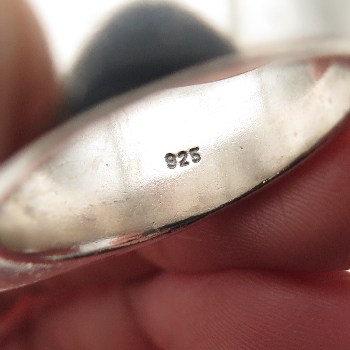 Lois Hill 925 Sterling Silver Vintage Granulated Scroll Signet Ring Size 9.25