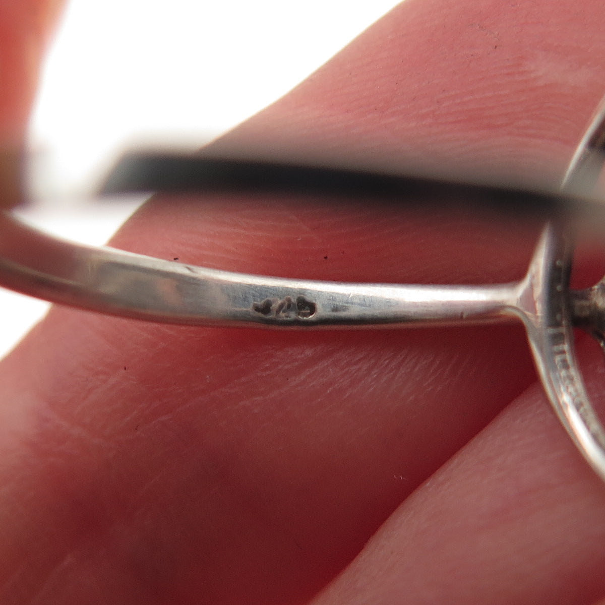 925 Sterling Silver Vintage Smile Face Emoji Ring Size 7.5