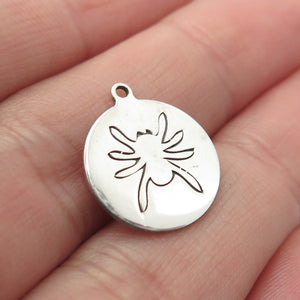925 Sterling Silver USA Two In Town Spider Charm Pendant