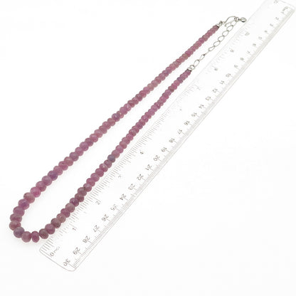 Jay King Desert Rose 925 Sterling Vintage Real Lavender Sapphire Necklace 18-20"