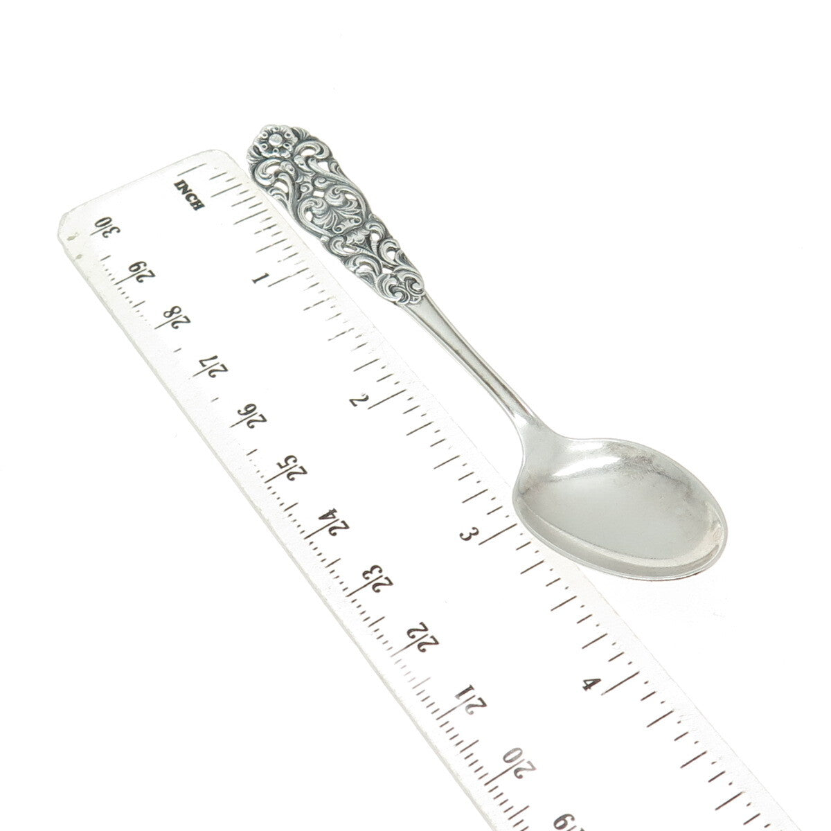 TH MARTHINSEN Sterling Silver Antique Art Deco Norway Valdres Coffee Spoon #203