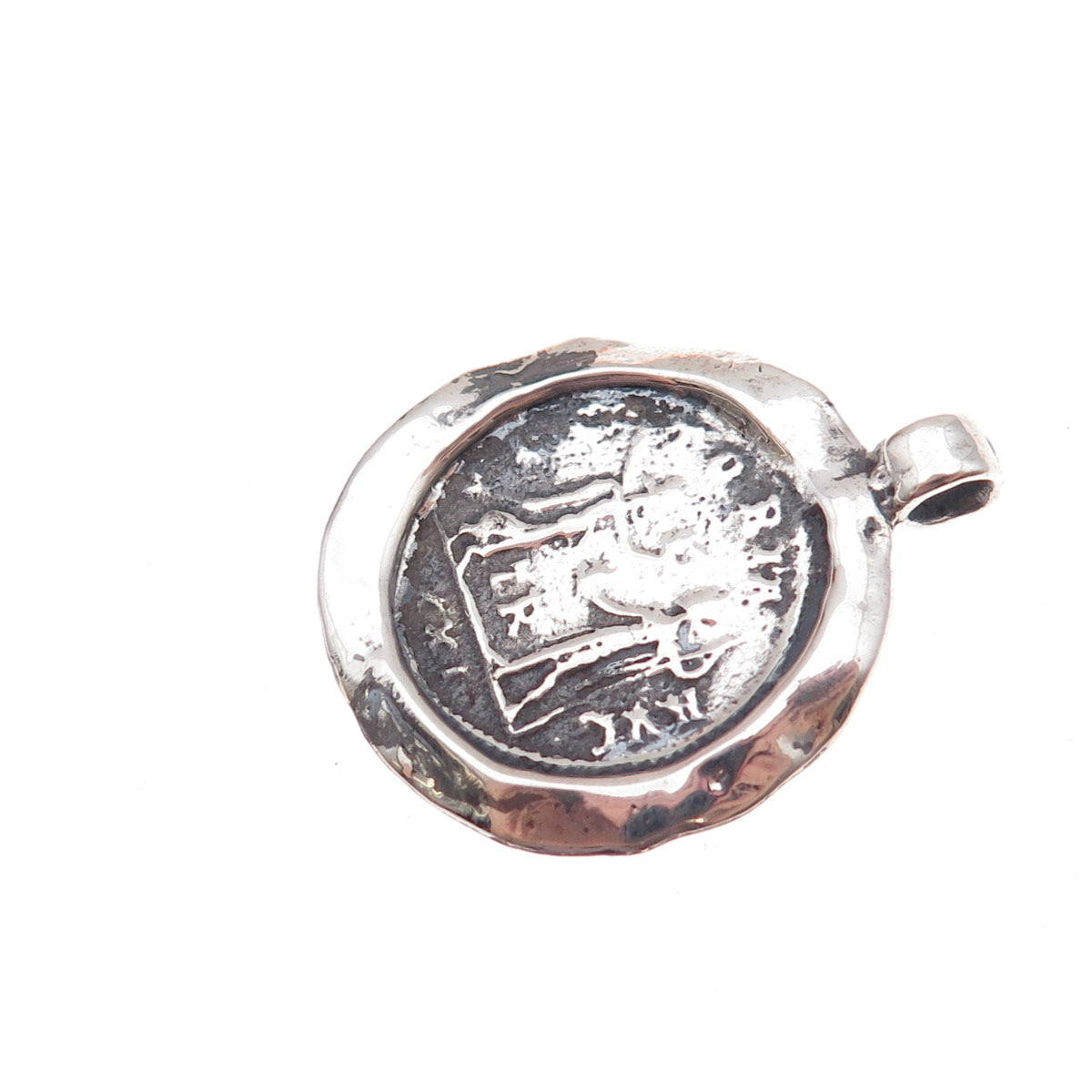 Didae 925 Sterling Silver Vintage Israel Roman Coin Charm Pendant
