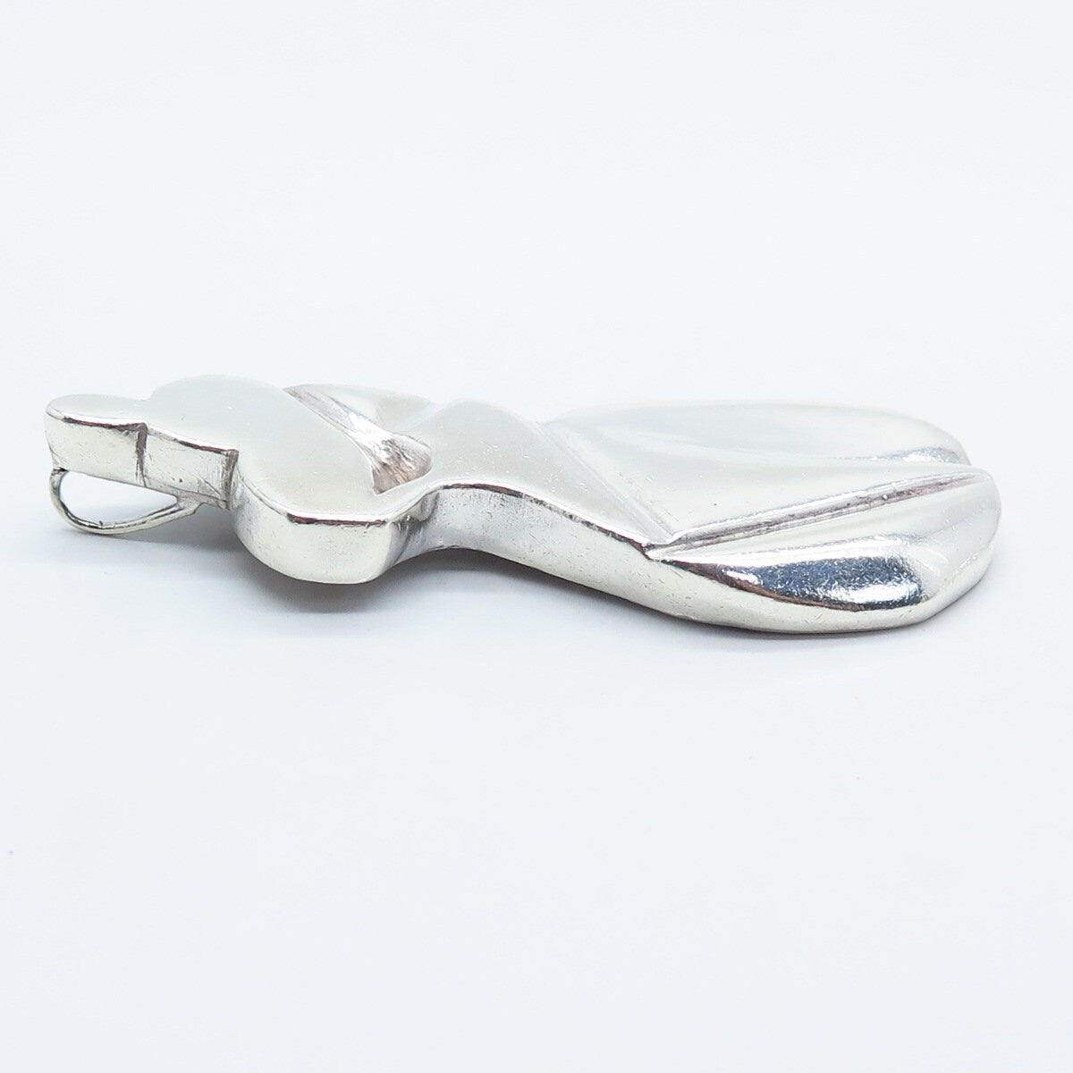 925 Sterling Silver Vintage Female Bust Pin Brooch