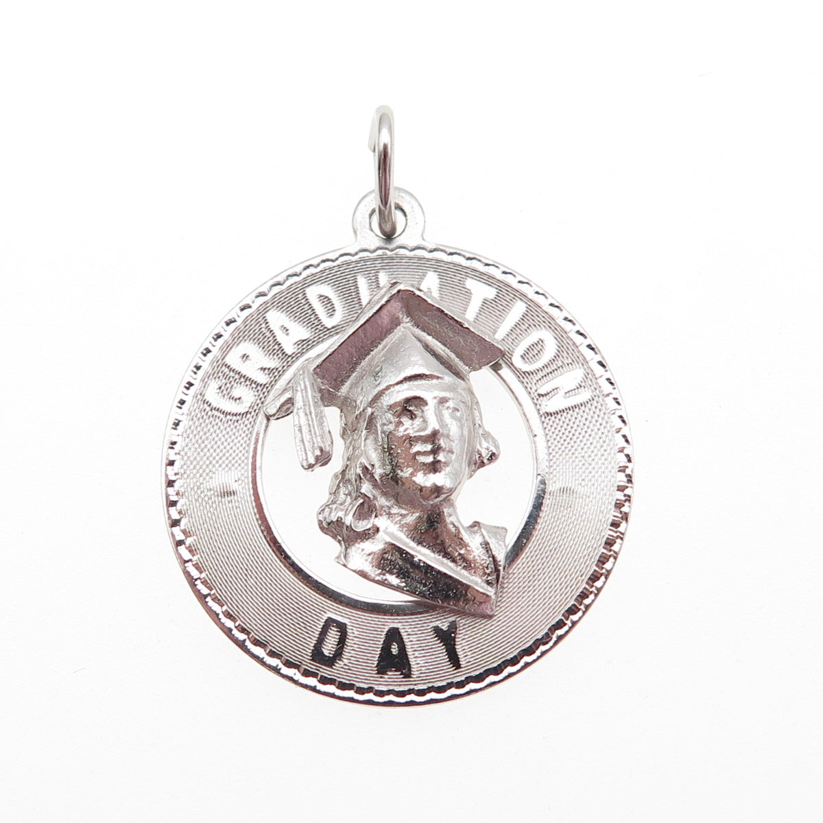 MARC MERCY 925 Sterling Silver Vintage Graduation Day Charm Pendant
