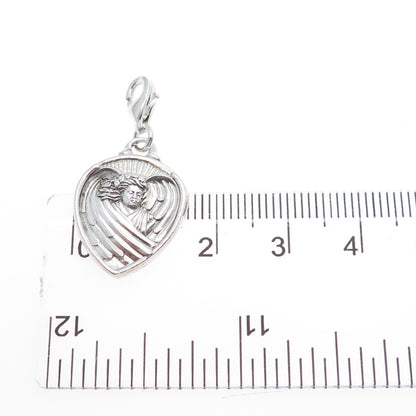 925 Sterling Silver Vintage Gabriel Angel of Hope Lobster Lock Charm Pendant