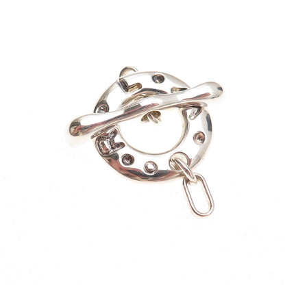 Robert Lee Morris Sterling Silver Vintage Bracelet / Necklace Toggle Lock Clasp