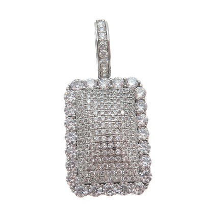 DESIGNS BY YAGI 925 Sterling Silver Round-Cut C Z Sparkle Pendant
