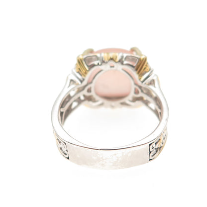 MICHAEL VALITUTTI Gems En Vogue 925 Sterling Rose Quartz Amethyst Ring Size 8.25