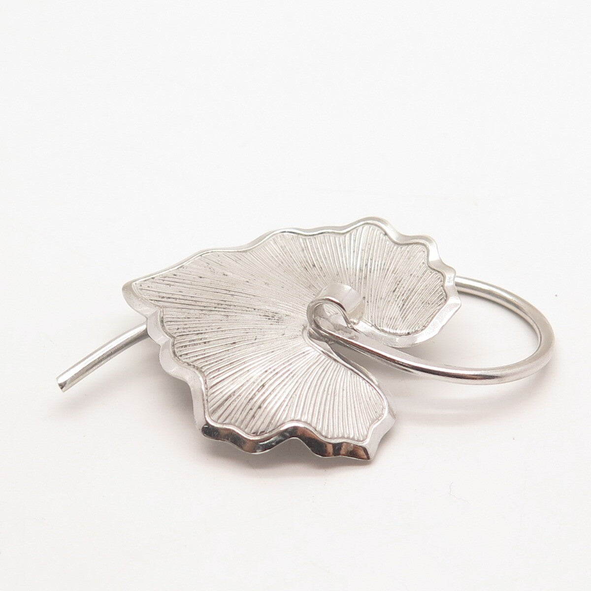 925 Sterling Silver Vintage Beau Leaf Pin Brooch