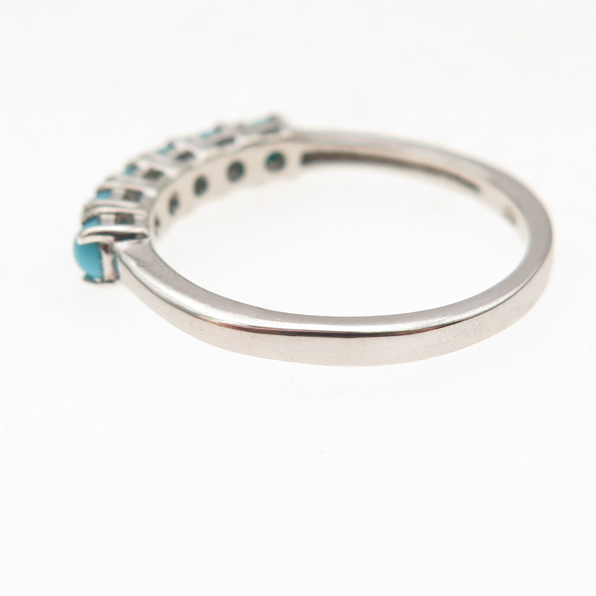Chuck Clemency 925 Sterling Silver Real Sleeping Beauty Turquoise Ring Size 8.25