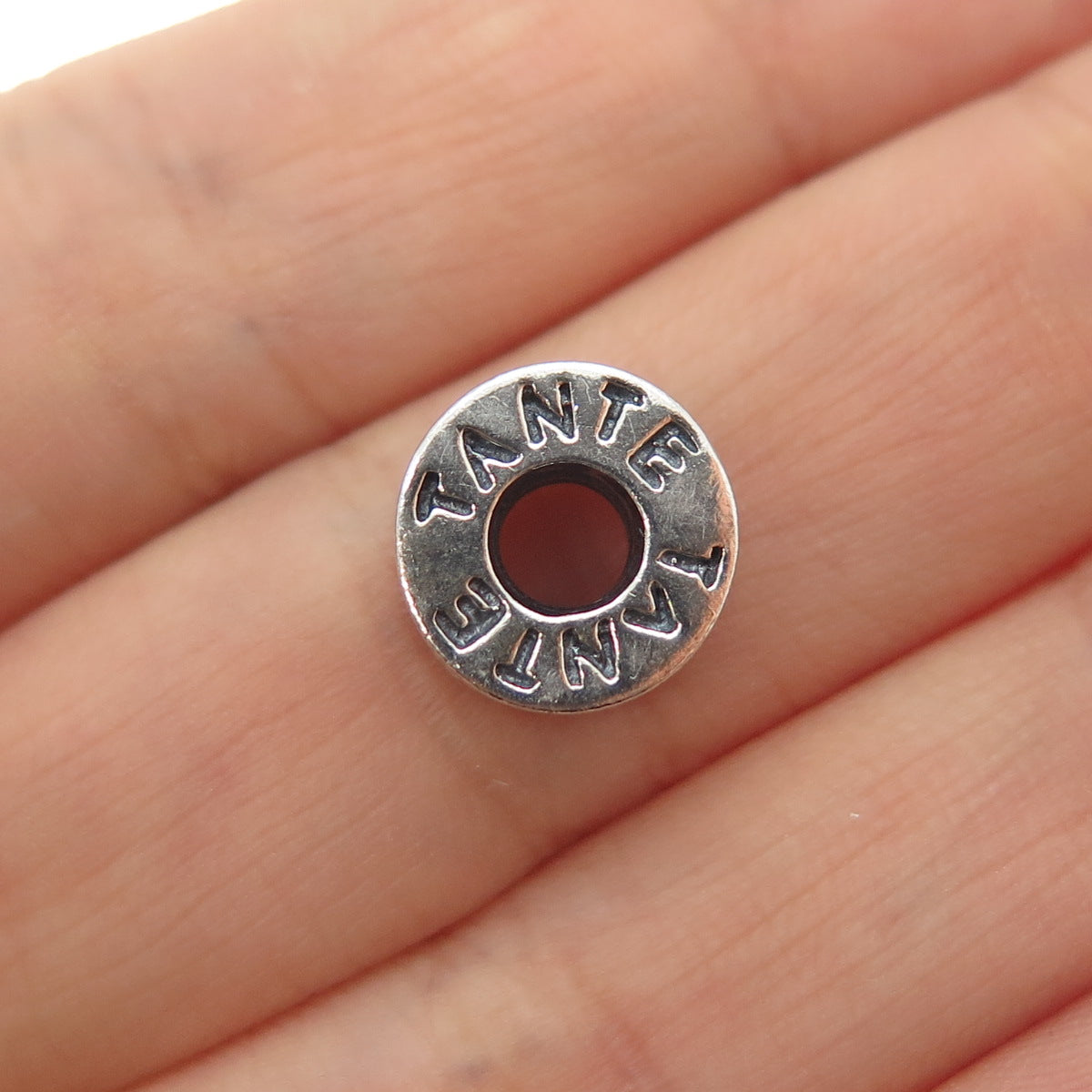 CHAMILIA 925 Sterling Silver Aunt Tante Tia Slide Bead Charm