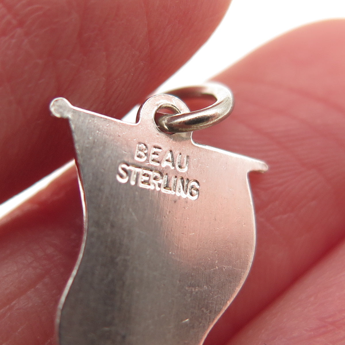 BEAU 925 Sterling Silver Vintage Enamel 1964 New York World's Fair Mini Pendant