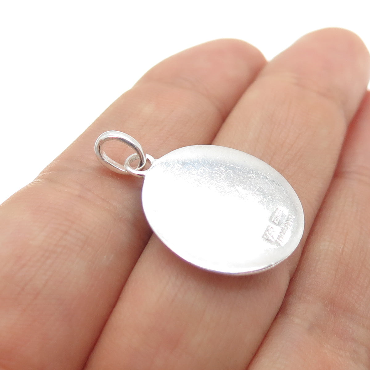 925 Sterling Silver Real Round-Cut Black Diamond Scorpio Zodiac Charm Pendant