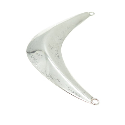 925 Sterling Silver Vintage Modernist Centerpiece Hollow Pendant