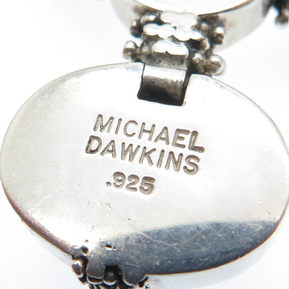 MICHAEL DAWKINS 925 Sterling Granulated Chain Necklace 16"