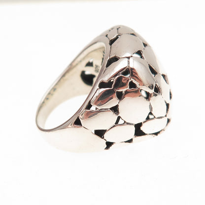 Charles Winston 925 Sterling Silver Vintage Modernist Dome Ring Size 7.25