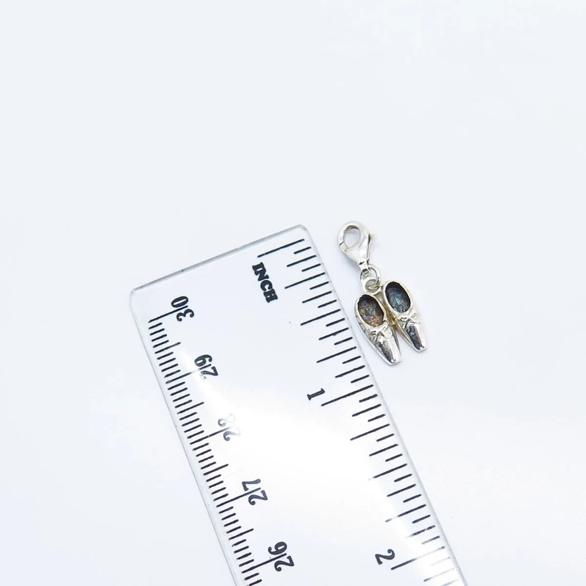 925 Sterling Silver Vintage Shoe Charm Pendant