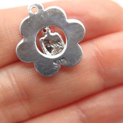 925 Sterling Silver Vintage C Z "Caesar Boardwalk Casino" Charm Pendant