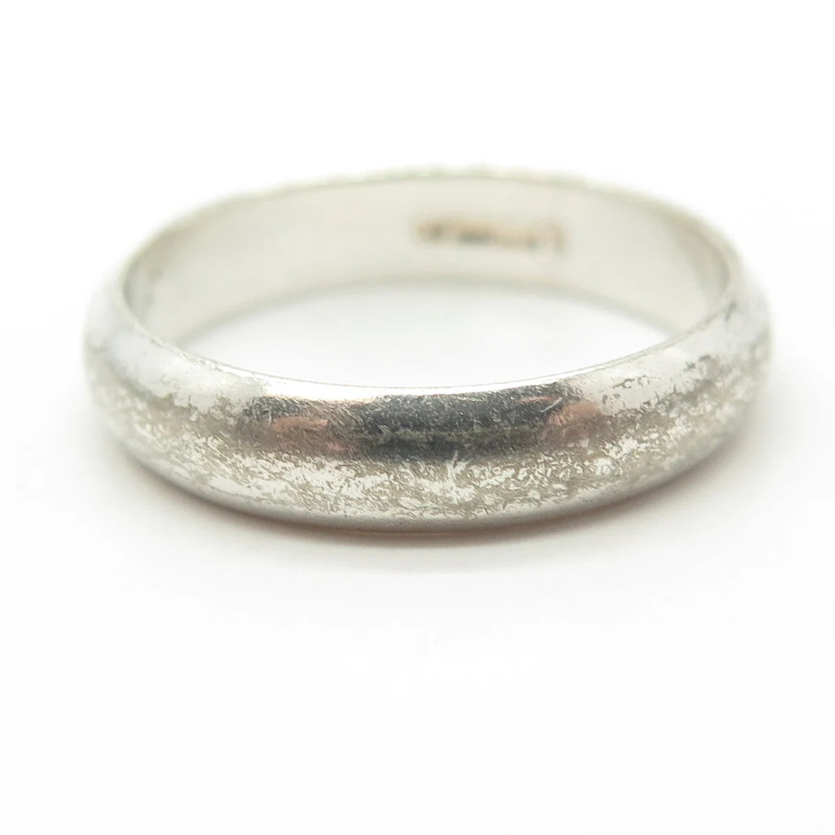 925 Sterling Silver Vintage Classic Wedding Band Ring Size 11