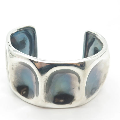 925 Sterling Silver Antique Mexico Los Ballesteros Adjustable Bracelet 5.75"