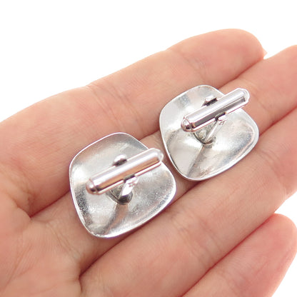 925 Sterling Silver Vintage Modernist Cufflinks