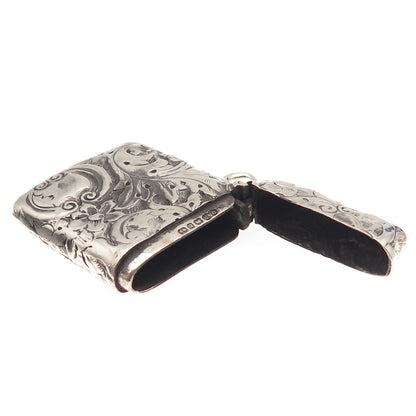 Deakin & Francis 925 Sterling Silver Antique 1894 Birmingham Vesta Match Case