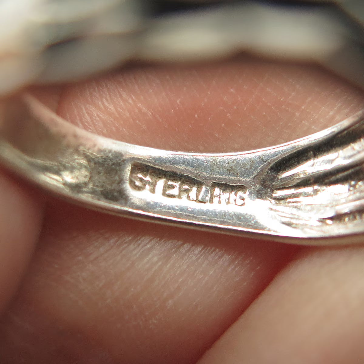 925 Sterling Silver Vintage Shube Bird Wings Ring Size 6.75