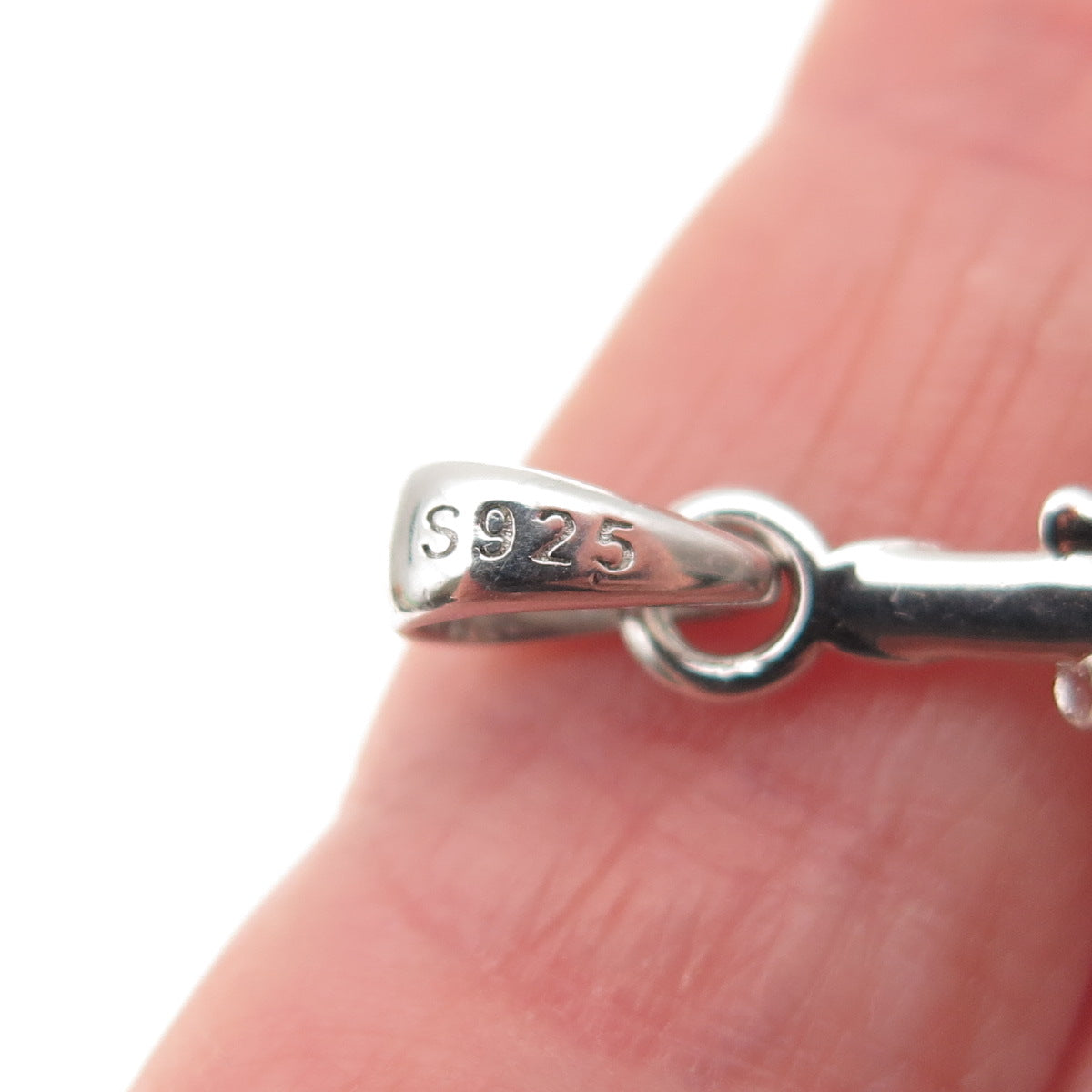 925 Sterling Silver Vintage Crucifix Cross Religious Charm Pendant