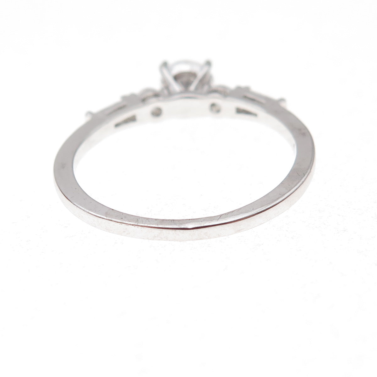 925 Sterling Silver Multi-Cut C Z Engagement Ring Size 10