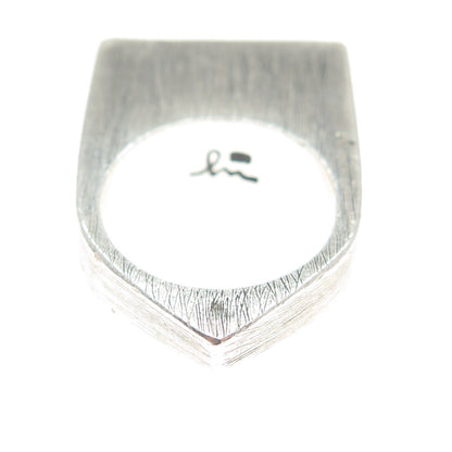 MARIELLA PILATO 925 Sterling Silver Vintage Hewn Crystal Quartz Ring Size 7.5
