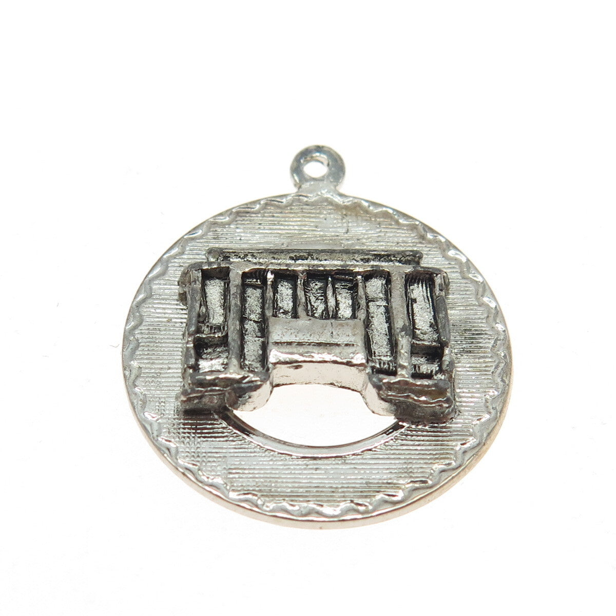 925 Sterling Silver Vintage Tram / Cable Car Pendant