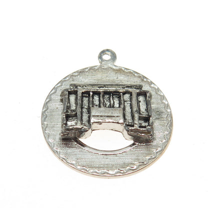 925 Sterling Silver Vintage Tram / Cable Car Pendant