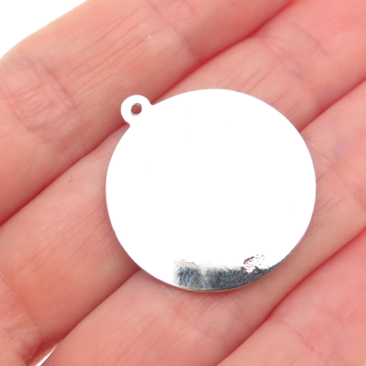 925 Sterling Silver Vintage Blue Rhinestone Elephant Charm Pendant