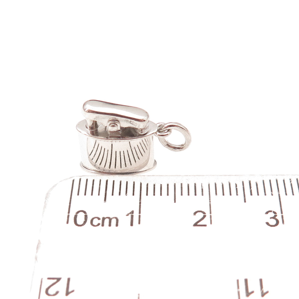 Art's Elegance 925 Sterling Silver Vintage Cigarette Lighter 3D Charm Pendant