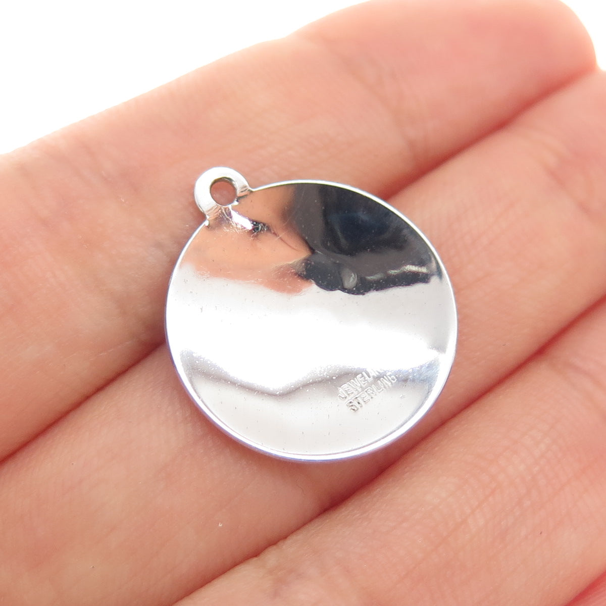 925 Sterling Silver Vintage Merry Christmas Minimalist Charm Pendant
