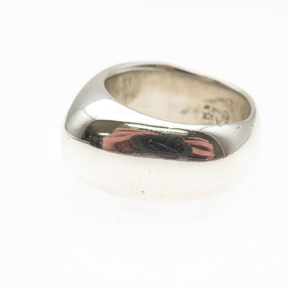 Rage 925 Sterling Silver Vintage Modernist Oxidized Ring Size 7
