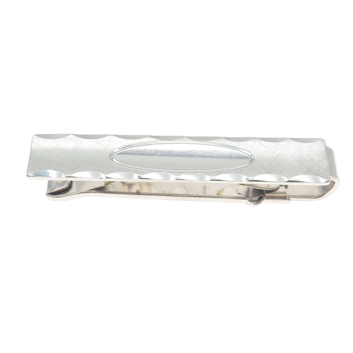 ANSON 925 Sterling Silver Antique Textured Tie Clip